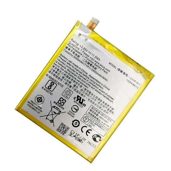 (image for) Replacement C11P1511 Battery for Asus ZenFone 3 ZE552KL Z012DB Z012DE Deluxe ZS570KL Z016D 4 Selfie Pro ZD552KL 3.85V 2900mAh