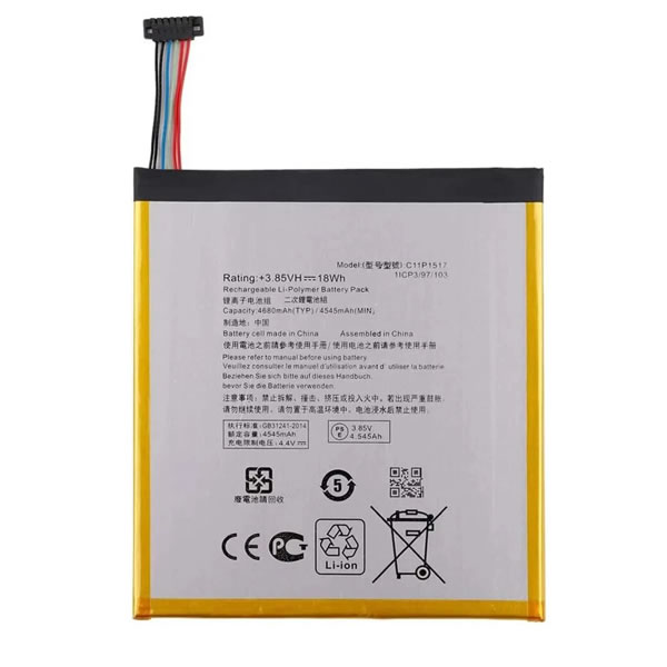 (image for) Replacement C11P1517 Battery for Asus ZenPad 10 Z301MF P028 Z300M P00C Z300CNL P01T 3.85V 4545mAh