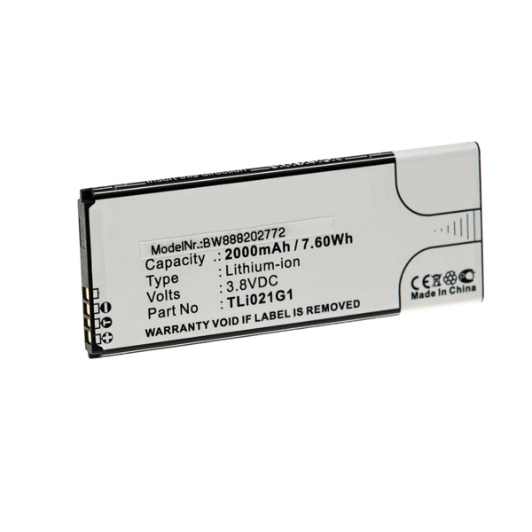 Replacement TLi021G1 battery for Alcatel TCL A1 (A501DL) 3.85V 2200mAh