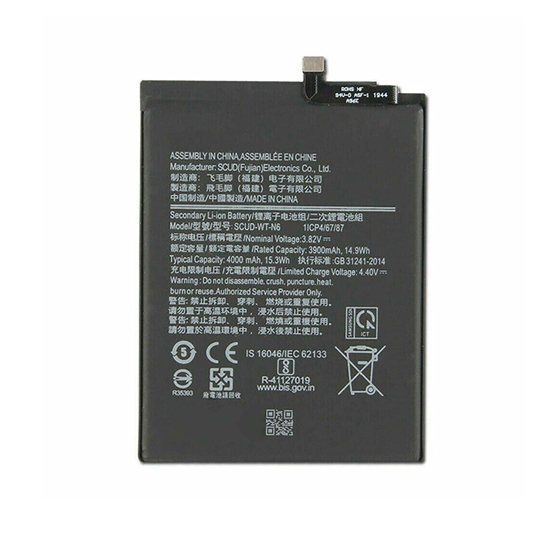 Replacement Battery for Samsung SCUD-WT-N6 Galaxy A10S A107F/A20s A207/A21 3.82V 4000mAh