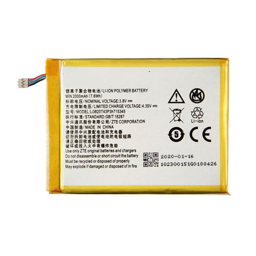 3.8V Replacement Battery For ZTE 4G Wifi Modem Li3820T43P3h715345 Li3823T43P3h715345 MF910 MF920