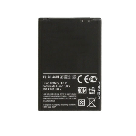 1700mAh Replacement BL-44JH Battery for LG Mach LS860 Motion 4G MS770 Splendor US730 Venice LG730