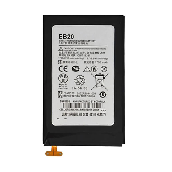 (image for) Replacement EB20 SNN5899A Battery for Motorola Atrix HD XT912 XT910 MB886 XT886 Cell Phone 3.8V 1780mAh
