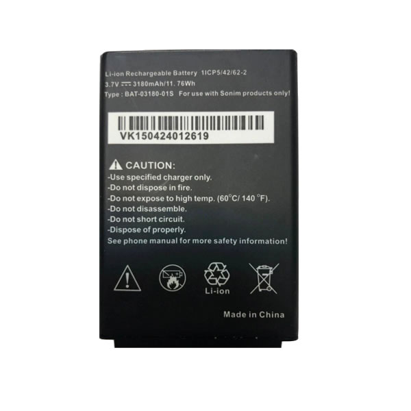 (image for) Replacement BAT-03180-01S Battery for Sonim XP5s XP5800 XP5 XP5700 3.85V 3180mAh