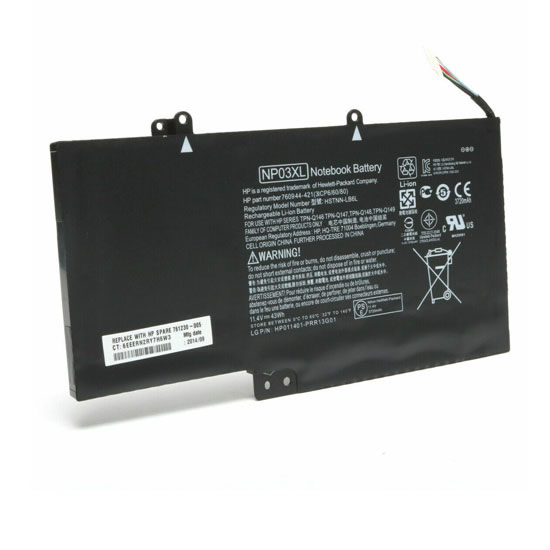 11.4V 43WH Replacement Laptop Battery for HP G6T84UA G6T84UA#ABA J8C75PA NP03043XL - Click Image to Close