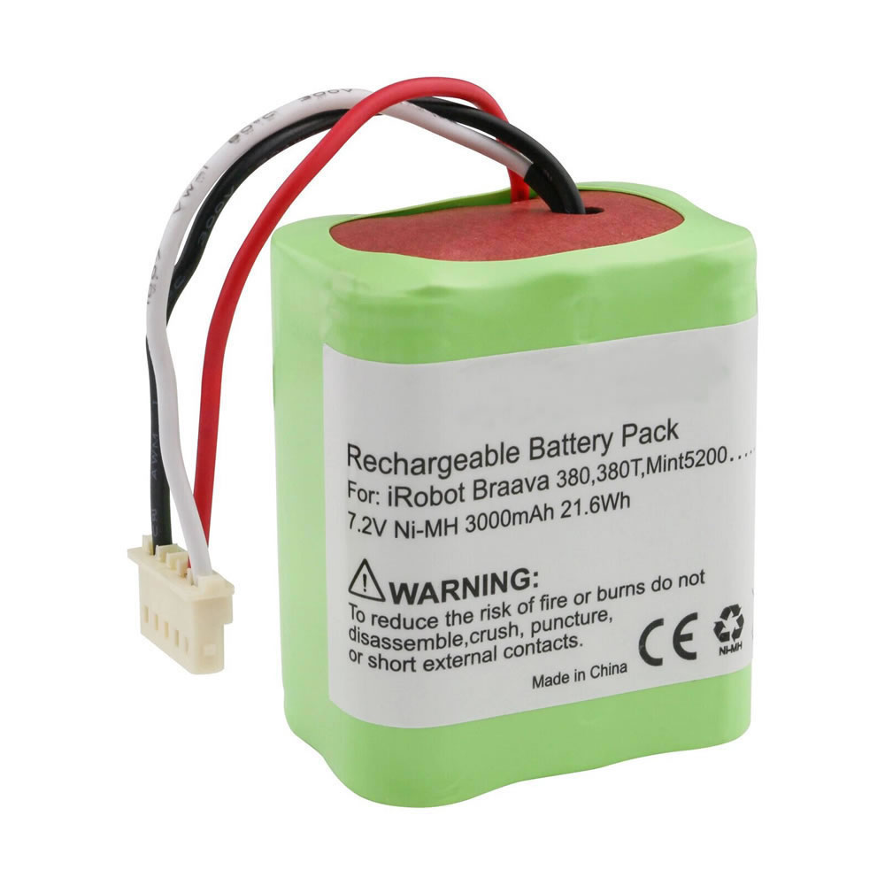 (image for) 3.0Ah Replacement Battery for iRobot Mint Vacuum Cleaners 5200 5200B 5200C Braava 380t