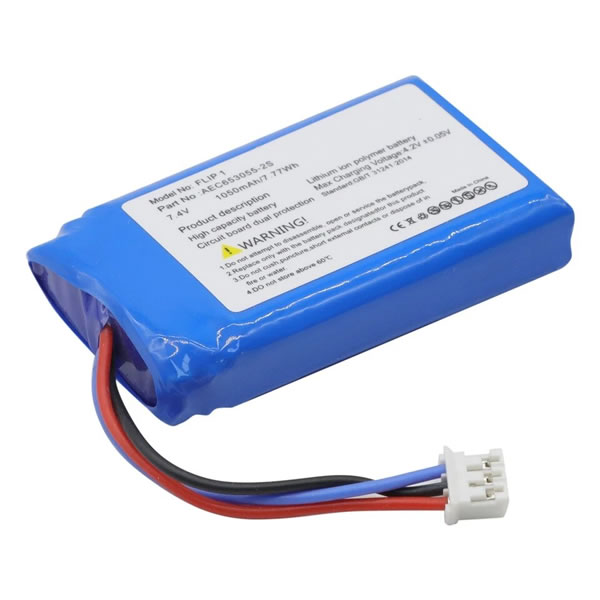 (image for) 7.4V AEC653055-2S Battery for JBL Flip 1 Portable Bluetooth Speaker Replacement 1050mAh