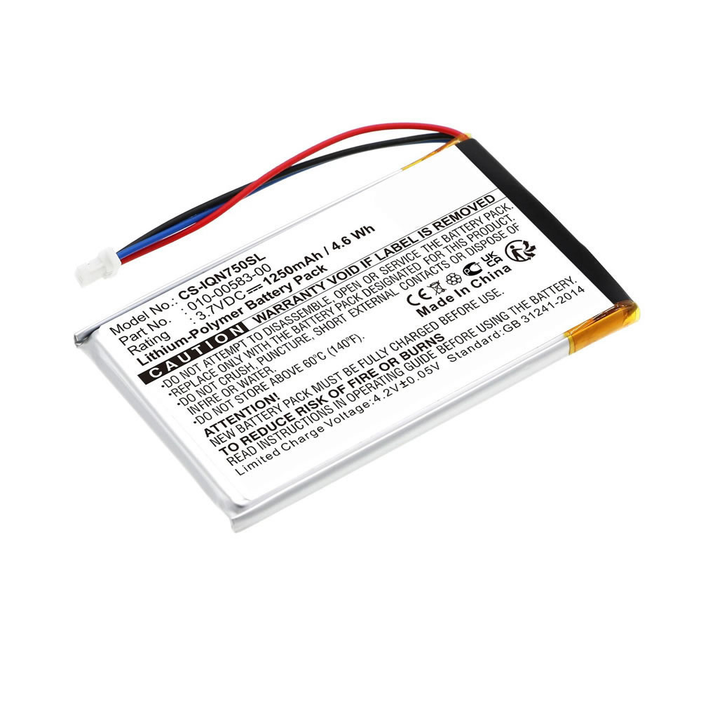(image for) Replacement 3.70V 1250mAh Li-Polymer Battery for Garmin 010-00583-00 Nuvi 750 755 755T