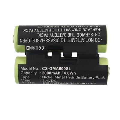 2.4V 2000mAh Replacement Battery for Garmin 010-11874-00 Oregon 600 600t 650 650t