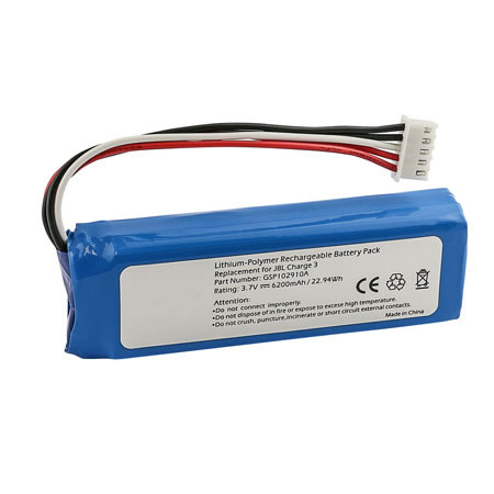 3.7V 6000mAh Replacement GSP1029102A Battery for JBL Charge 3 2016 Version