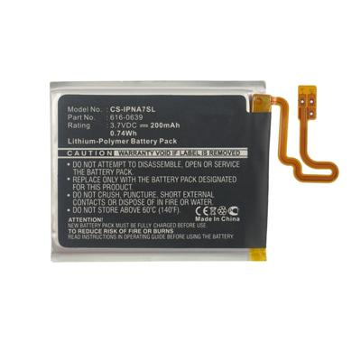 Replacement 3.70V 200mAh Li-Polymer Battery for iPod Nano 7 7th Apple 616-0639 616-0640