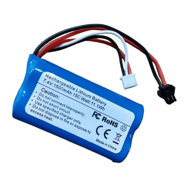 (image for) Replacement Rechargeable Lithium Battery for 15C SM2P Plug H101 H103 H105 Remote Control 7.4V 1500mAh