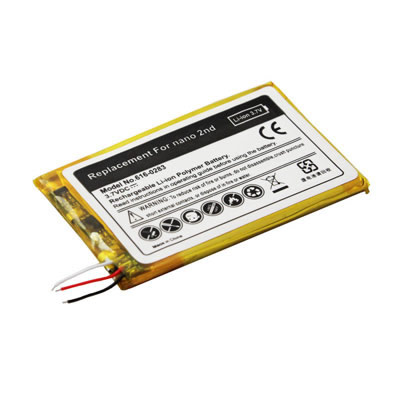 (image for) 3.7V 450mAh Replacement battery for Apple iPod Nano 2nd Generation 2GB 4GB 8GB 616-0283
