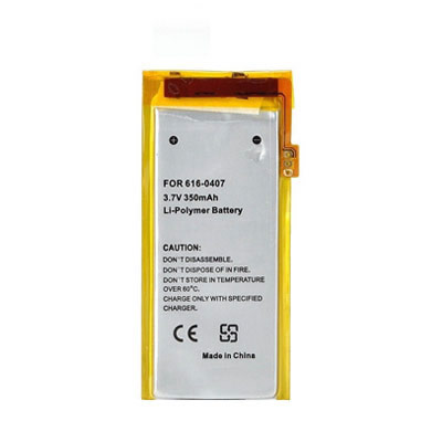3.7V 350mAh Replacement battery for Apple iPod Nano 4th Gen 4GB 8GB 16GB 616-0405 P11G73-01-S01 - Click Image to Close