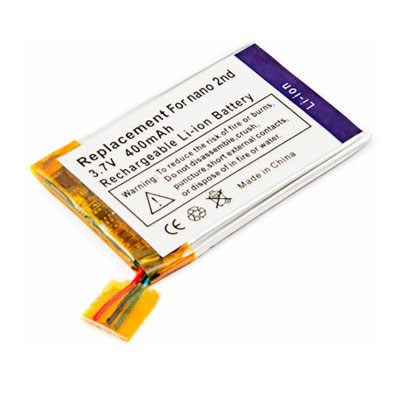 (image for) 3.7V 400mAh Replacement Battery for Apple iPod Nano 2nd Gen MA477LL/A MA426LL/A MA428LL/A