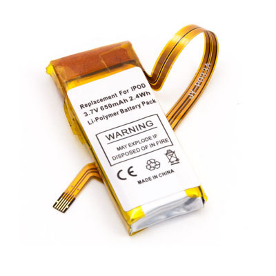 (image for) 3.7V 650mAh Replacement Battery for Apple iPod 5th Gen 30gb MA002LL/A MA002B/A MA146LL/A