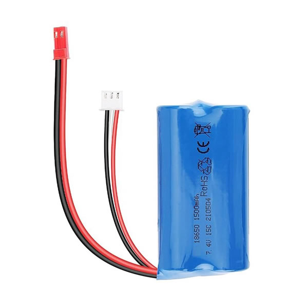 (image for) 7.4V 1500mAh RC JST Plug Battery for Huanqi 957 948 MJX T10 T11 T34RC Replacement