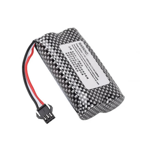 (image for) Replacement 7.4V 1500mAh SM-3P Plug Battery for MN82 MN128 RC Twisting Car Gesture Climbing Deformation Car
