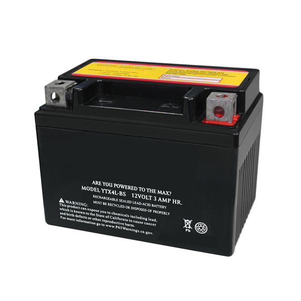 12V Replacement Battery for Years/ Models of DRR ATV Batteries YTX4L-BS SLA Scooters Lawnmowers