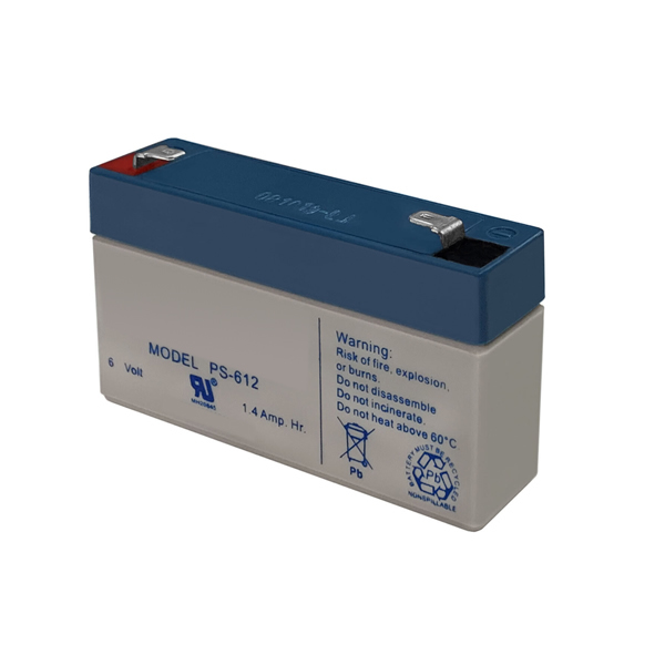 Replacement battery for Panasonic LCR061R3PU CB-1.3-6 Leoch DJW6-1.2 LP6-1.4 Yuasa NP1.2-6 6V 1.4AH