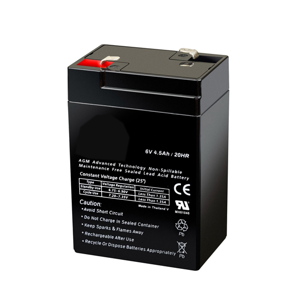 6V Replacement 20HR Sealed Lead Acid Battery for PS-640 GP645 LC-RB064P NP4.5-6 NP4-6 NP5-6