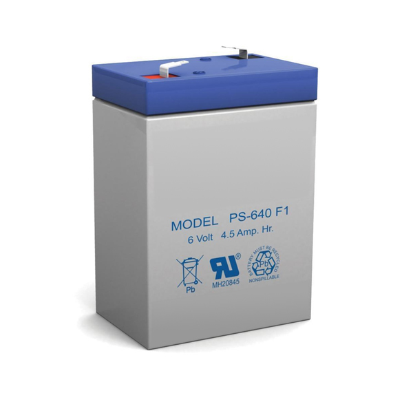 (image for) 6V Replacement for PS-640F-PS-640F1 PS-640 PS640F1 UB645 Sealed Lead Acid Battery 4.5Ah