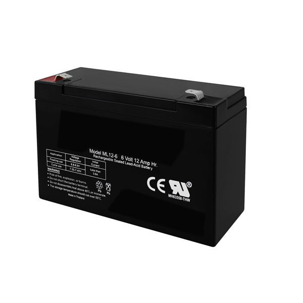 (image for) 6V Replacement ML12-6F2 SLA Battery for F2 Terminal Rechargeable SLA AGM Battery 12Ah