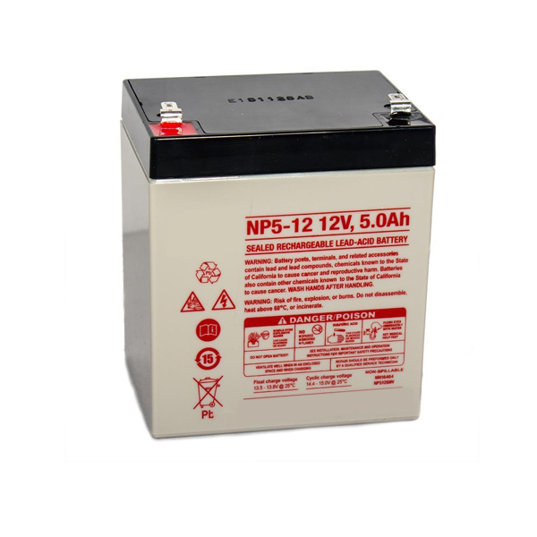 (image for) 12V 5Ah Replacement SLA Battery for NP5-12 Sealed Lead Acid Battery