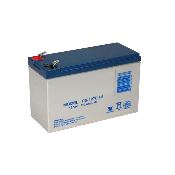 (image for) 12V 7Ah Replacement PS-1270 F2 battery For PS-1270F2-PS-1270 SLA Battery .250 F2 TERMINAL