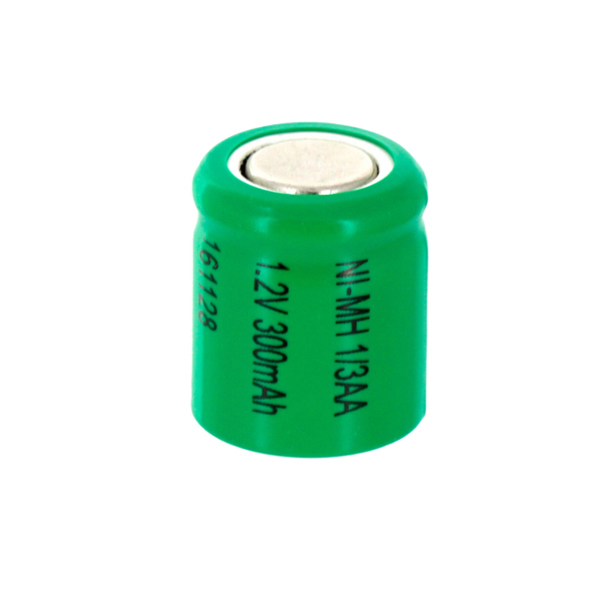 1.2V Replacement Wheels Sizzlers Short Chasis 1/3AA 300mAh 1.2V Flat top Rechargeable Battery