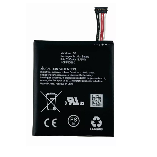 (image for) 3.8V Battery S2 (6 pins) Replacement for Ring Video Doorbell 5200mAh