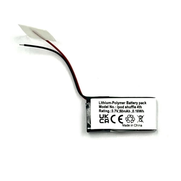 (image for) Replacement Battery for iPod Shuffle 4 5 6 4th 5th 6th Generation 616-0548 Gen 3.7V 50mAh