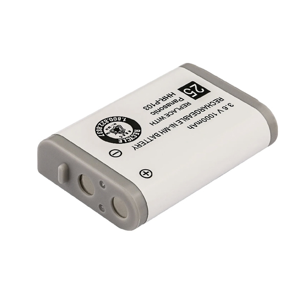 (image for) Replacement Phone Battery for Panasonic HHR-P103 HHRP103 HHR-P103A HHRP103A TYPE 25 KX-TD7680 3.6V