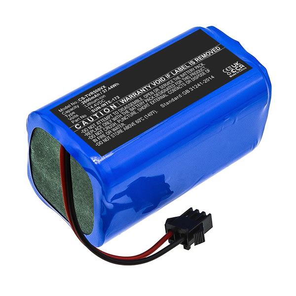 (image for) Replacement SUN-INTE-172 Battery for Tesvor M1 S3 S4 S6 Turbo Simum 6 7 8 9 T8 V300 V6 X500 X500 Pro X580 X580R X583 X586 SUN-INTE-273