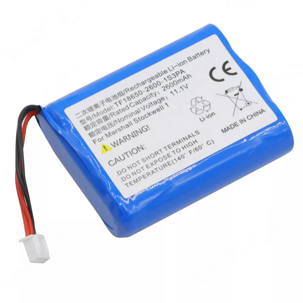 (image for) 11.1V TF18650-2600-1S3PA Battery for Marshall Stockwell TF-2200-1S3PA Speaker Replacement