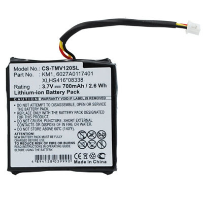 (image for) Replacement GPS Battery for TomTom CS-TMV120SL KM1 EASE Via 120 Via 125