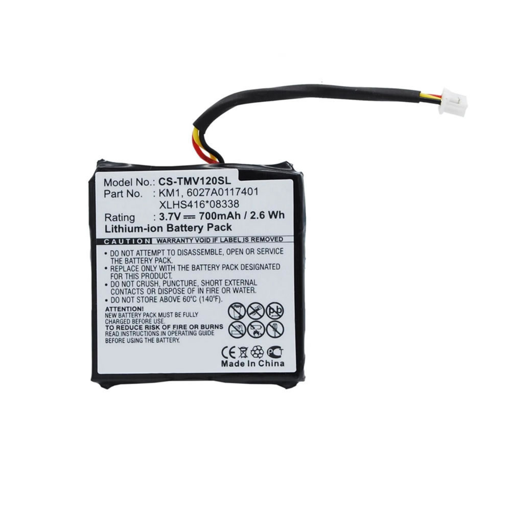 (image for) Replacement GPS Battery for TomTom CS-TMV120SL KM1 EASE Via 120 Via 125
