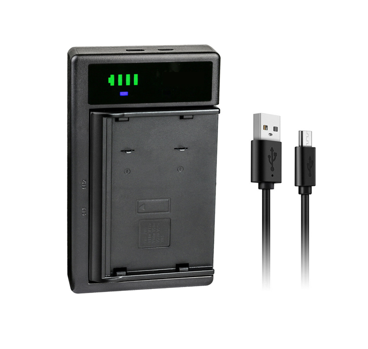 (image for) Replacement USB Battery Charger for Sharp BT80 BT80BKP Sony NP-68 JVC BN-V24U Panasonic VW-VBS2