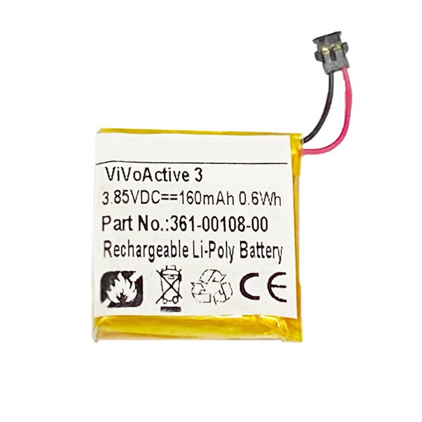 (image for) Replacement 361-00108-00 Battery for Garmin Vivoactive 3 GPS Smartwatch 010-01769-01 010-01769-09