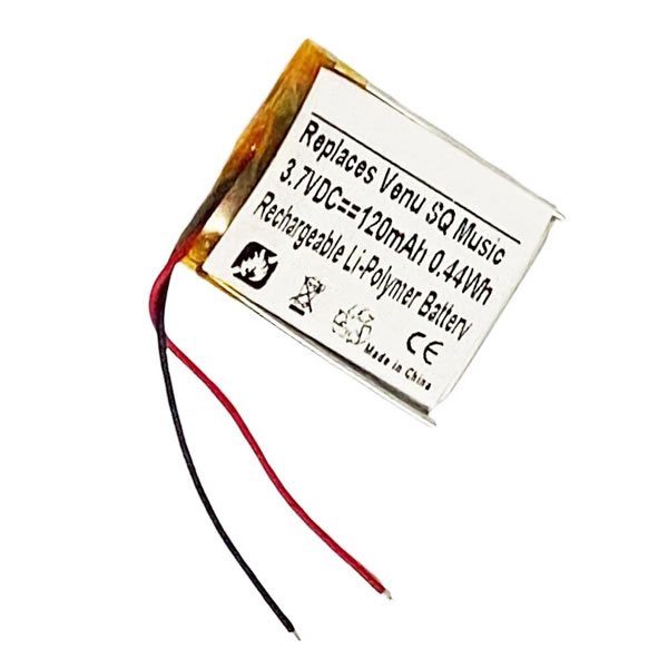 (image for) Replacement 361-00136-10 361-00136-21 Battery for Garmin Venu SQ Music GPS Smartwatch 120mAh