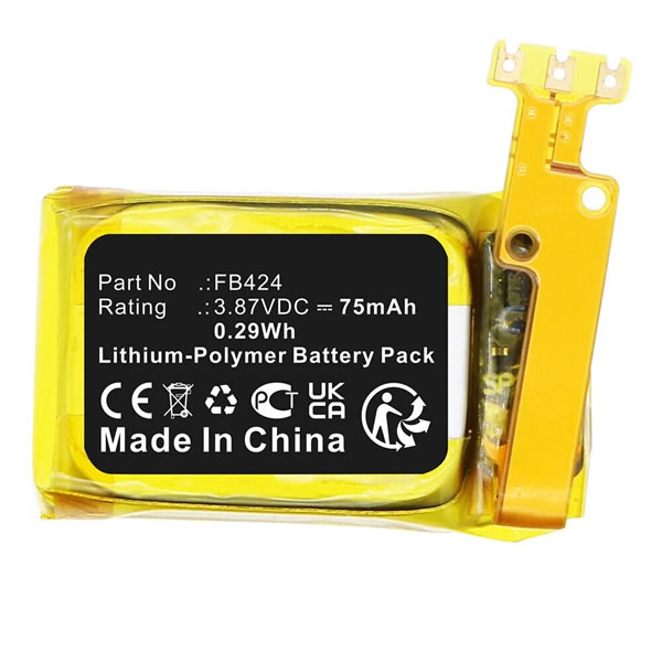 3.87V 391220 Battery Replacement for Fitbit Inspire 3 Fitness Watch FB424 75mAh