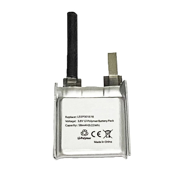 (image for) Replacement LSSP301618 SP301618AE Battery for Pebble Time Round 601-00046 Smartwatch 58mAh