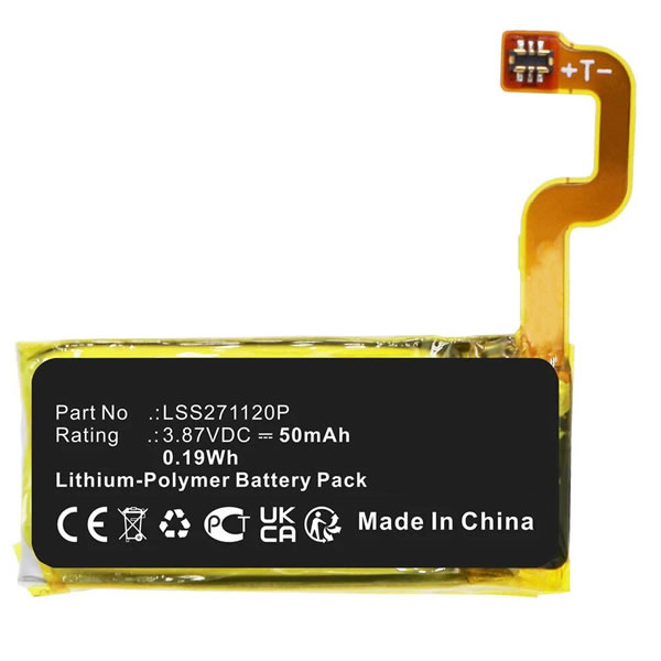 LSS271120P Battery Replacement for Fitbit Luxe Smartwatch FB422 FB422BKBK FB422GLPK FB422SRMG 50mAh