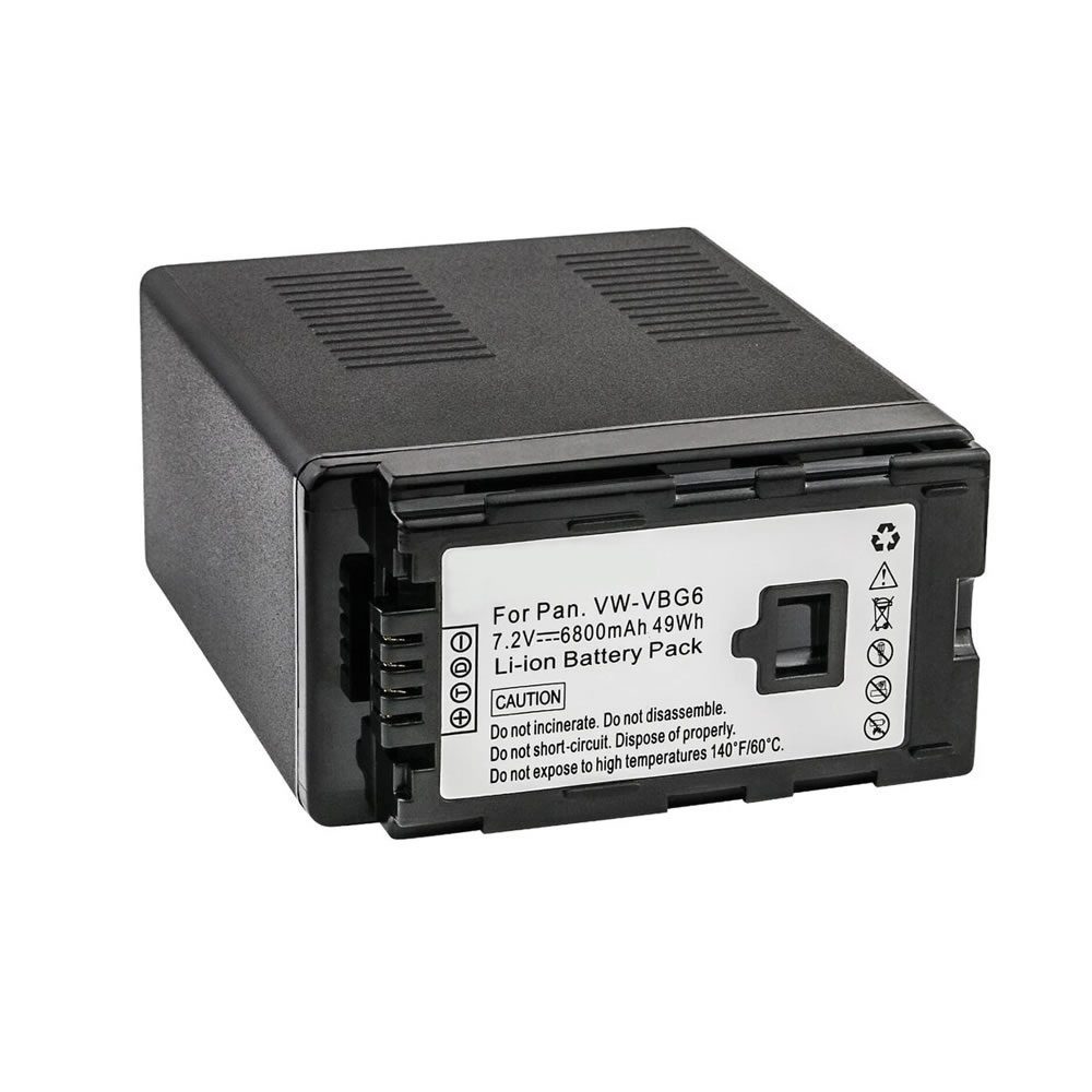 (image for) Replacement battery for Panasonic VW-VBG6 VW-VBG6K VW-VBG6E 6800mAh