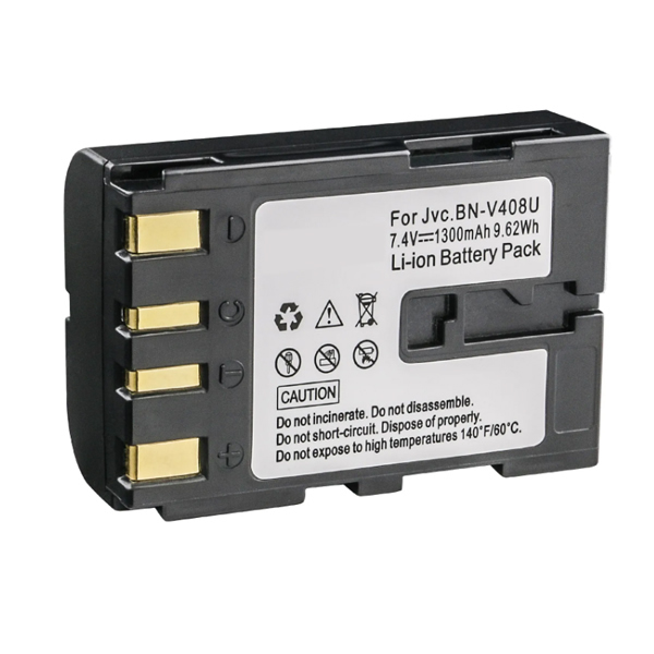 (image for) Replacement battery for JVC BN-V416 BN-V416U BN-V416US GR-DV300 GR-DV550 GR-DV700 GR-DV800 1300mAh