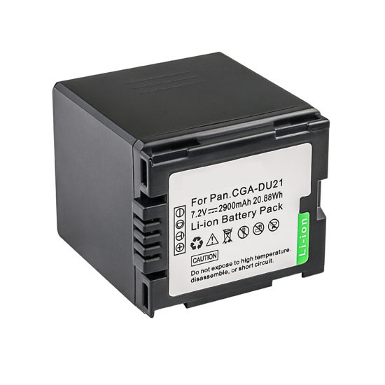 Replacement battery for Panasonic CGA-DU21A CGA-DU21A/1B CGA-DU21E/1B 2900mAh