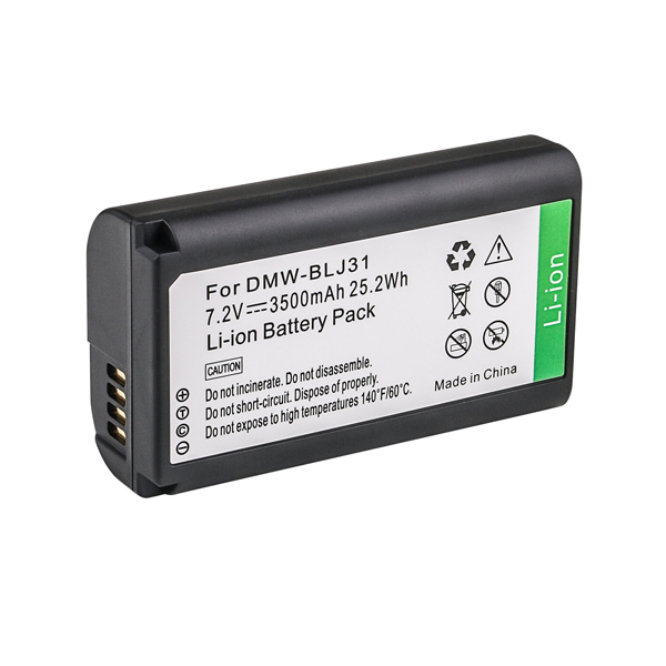 Replacement Battery Pack for Panasonic DMW-BLJ31 DMW-BLJ31e DMW BLJ31 BLJ31e LUMIX S1 S1R S1H - Click Image to Close