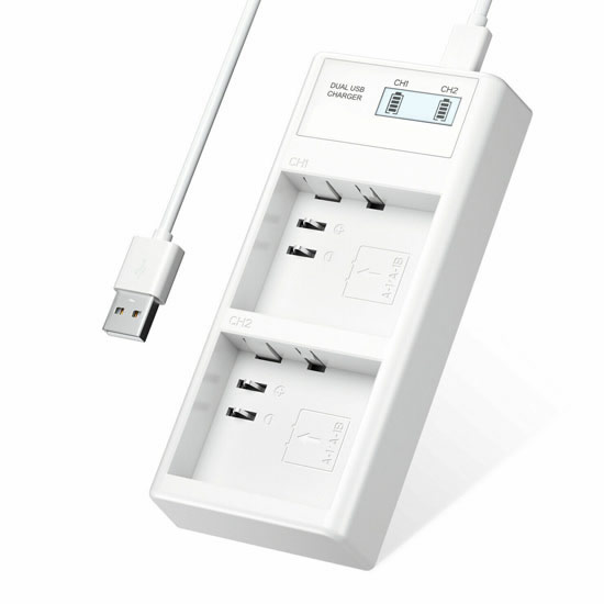 (image for) Replacement Dual battery Charger for Arlo pro Arlo pro2 Arlo Go Arlo Security Light Battery