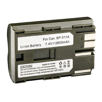 Replacement battery for Canon BP-508 BP-511 BP-511A BP-512 BP-514 - Click Image to Close