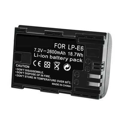 Replacement battery for Canon LP-E6 LP-E6N EOS 70D 60D 5D Mark III 6D 7D